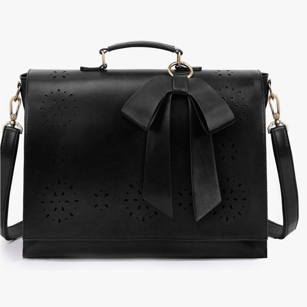 Cute black briefcase!